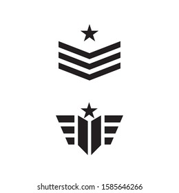 Military Wave Logo Template vector symbol nature