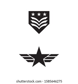 Military Wave Logo Template vector symbol nature