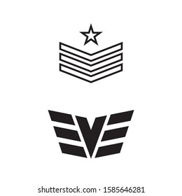 Military Wave Logo Template vector symbol nature