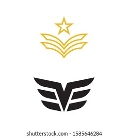 Military Wave Logo Template vector symbol nature