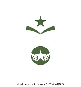 Military Wave Logo Template vector symbol nature