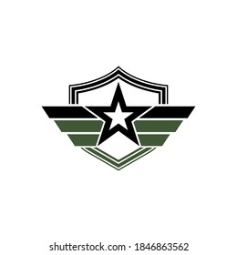 Military Wave Logo Template vector symbol nature