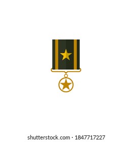 Naturaleza del símbolo del vector de la plantilla de logotipo de oleada militar