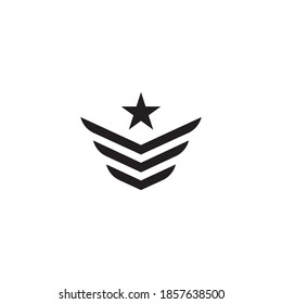 Military Wave Logo Template vector symbol nature