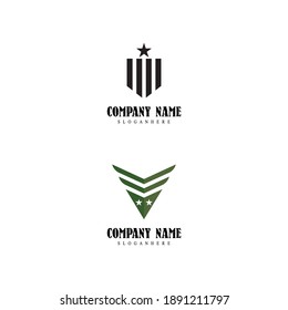 Military Wave Logo Template vector symbol nature