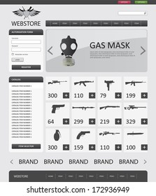 military website template