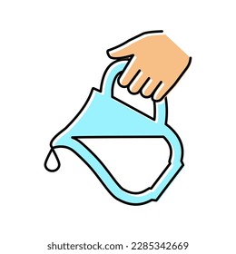 vector de icono de adición de color de leche. signo de adición de leche. ilustración de símbolo aislado