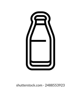 milk allergen free product food line icon vector. milk allergen free product food sign. isolated contour symbol black illustration