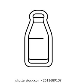 milk allergen free product food line icon vector. milk allergen free product food sign. isolated contour symbol black illustration