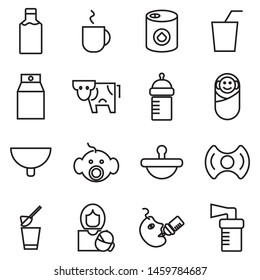 milk for baby and baby drink milk icon