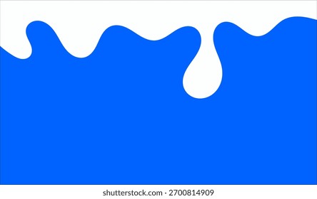 Fondo de leche de póster moderno, salpicaduras dinámicas y gotas. Ilustración vectorial en un estilo plano de minimalismo