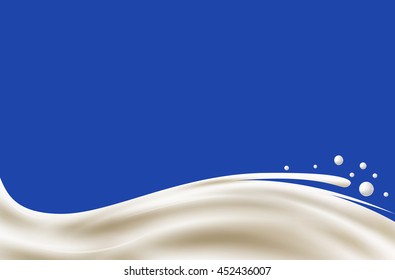 Milk background. Organic food, natural food concept illustration. Vector