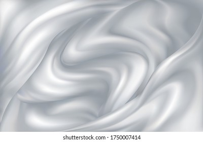 Milk background of swirling waves of milk or yogurt