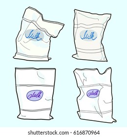 Milk bags set