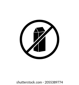 milk banned icon in Vegan set