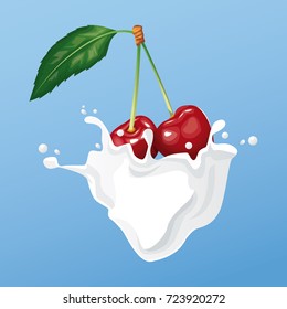 Milk and berries flyer