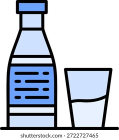 Milk Botel Nuevo Vector de diseño de iconos creativos