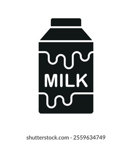 Milk bottle drink icon features a clean and minimalist design, perfect for dairy branding, menus, or beverage-themed projects