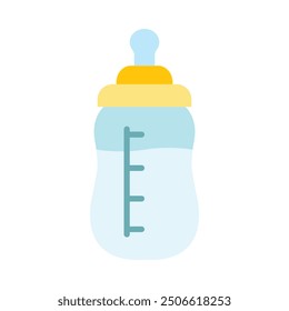 Milk Bottle Flat Icon Design For Personal nad Commercial Use