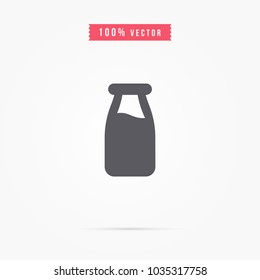 Milk bottle icon