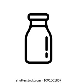 Milk bottle icon