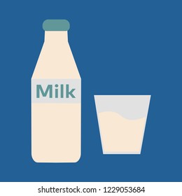 Milk bottle icon