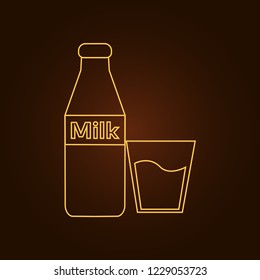 Milk bottle icon