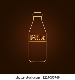 Milk bottle icon