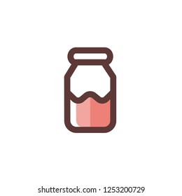 Milk bottle icon 