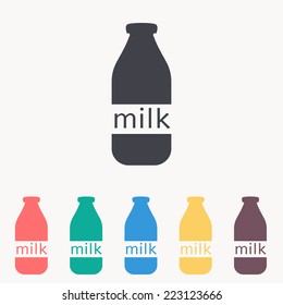 milk bottle icon 