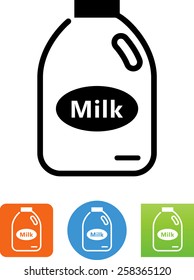 Milk bottle icon