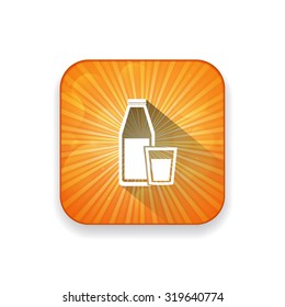 milk bottle  icon