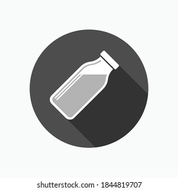 Milk Bottle Icon. Dairy Symbol - Vector Logo Template.