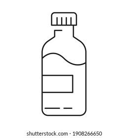 Milk Bottle icon design. isolated on white background