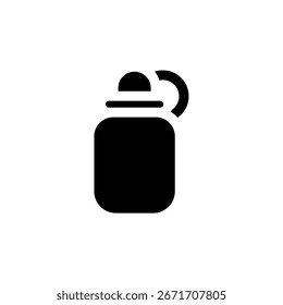 milk bottle icon is designed in an easily recognizable style. It's suitable for a variety of visual needs, such as digital media or other graphic design projects