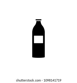 milk in a bottle icon. Element of market icon for mobile concept and web apps. Detailed milk in a bottle icon can be used for web and mobile. Premium icon