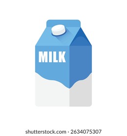 Milk bottle icon in flat style. Dairy product vector illustration on isolated background. Milky liquid sign business concept.