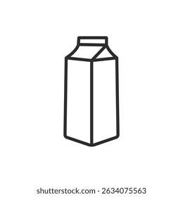 Milk bottle icon in flat style. Dairy product vector illustration on isolated background. Milky liquid sign business concept.