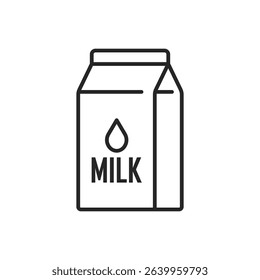Milk bottle icon in flat style. Dairy product vector illustration on isolated background. Milky liquid sign business concept.