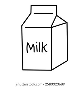Milk Bottle Icon illustration vector line art for clip art design 