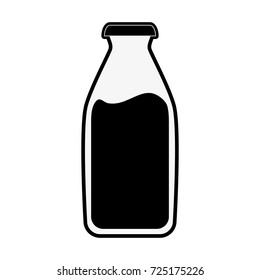 Black Baby bottle icon isolated seamless pattern on white background.  Feeding bottle icon. Milk bottle sign. Vector Illustration Stock Vector
