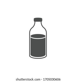 Milk bottle icon isolated on white background. Bottle symbol modern, simple, vector, icon for website design, mobile app, ui. Vector Illustration