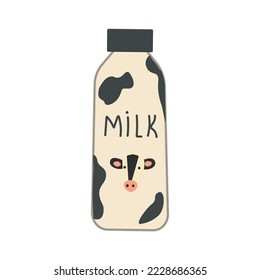 Milk bottle icon isolated on background. Bottle symbol modern, simple, vector, icon for website design, mobile app, ui. Vector Illustration
