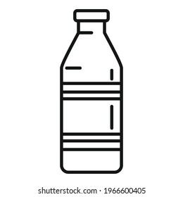 Milk bottle icon. Outline Milk bottle vector icon for web design isolated on white background