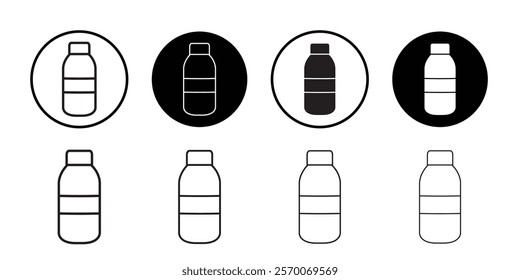 Milk Bottle icon Outline vector for web ui