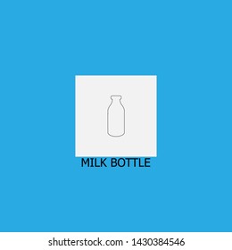 milk bottle icon sign signifier vector