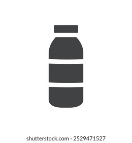 Milk bottle icon simple vector symbol