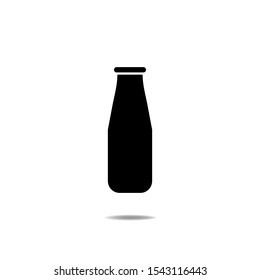 Milk Bottle icon template isolated on white background. vector illustration