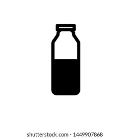 Milk Bottle ICon Template Vector Illustration - Vector