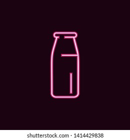 Milk bottle icon. Universal set of web for website design and development, app development